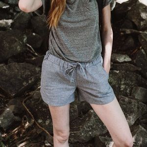 REI United By Blue Grey Drawstring Shorts Size M